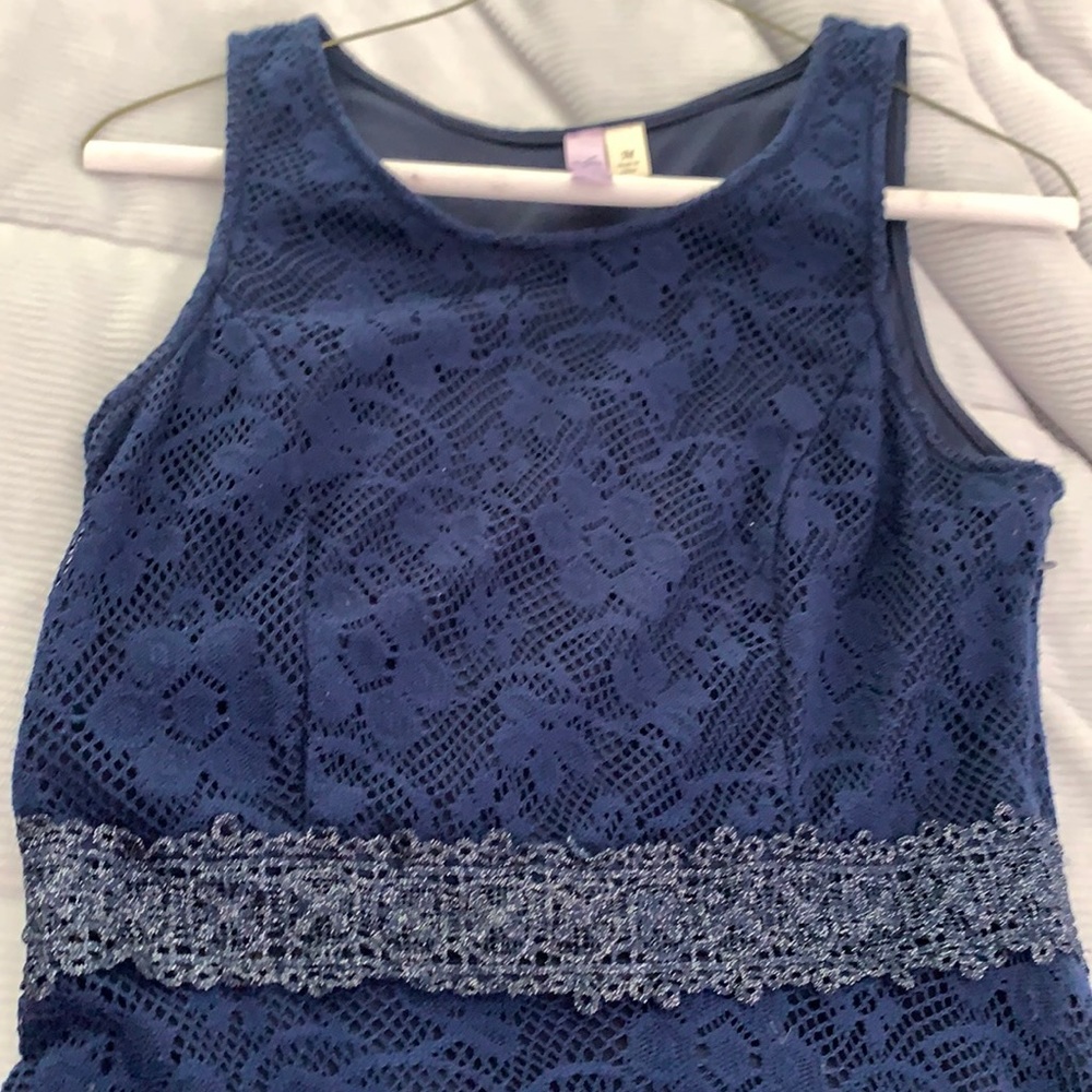 Francesca’s Lace Blue Dress